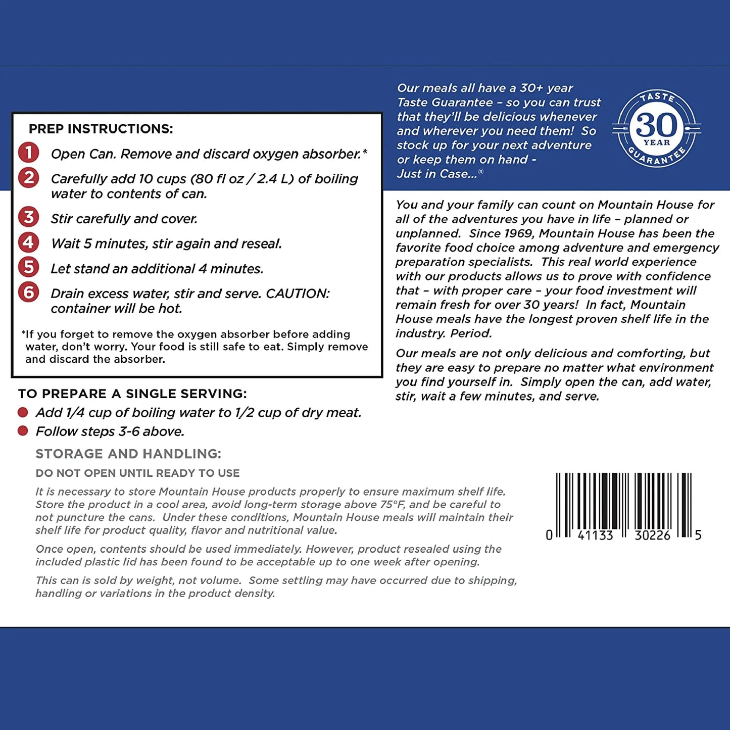 Grilled Sliced Chicken #10 Can - 6 Cans of Freeze-Dried Emergency Food | 24 Convenient Servings for Camping & Survival