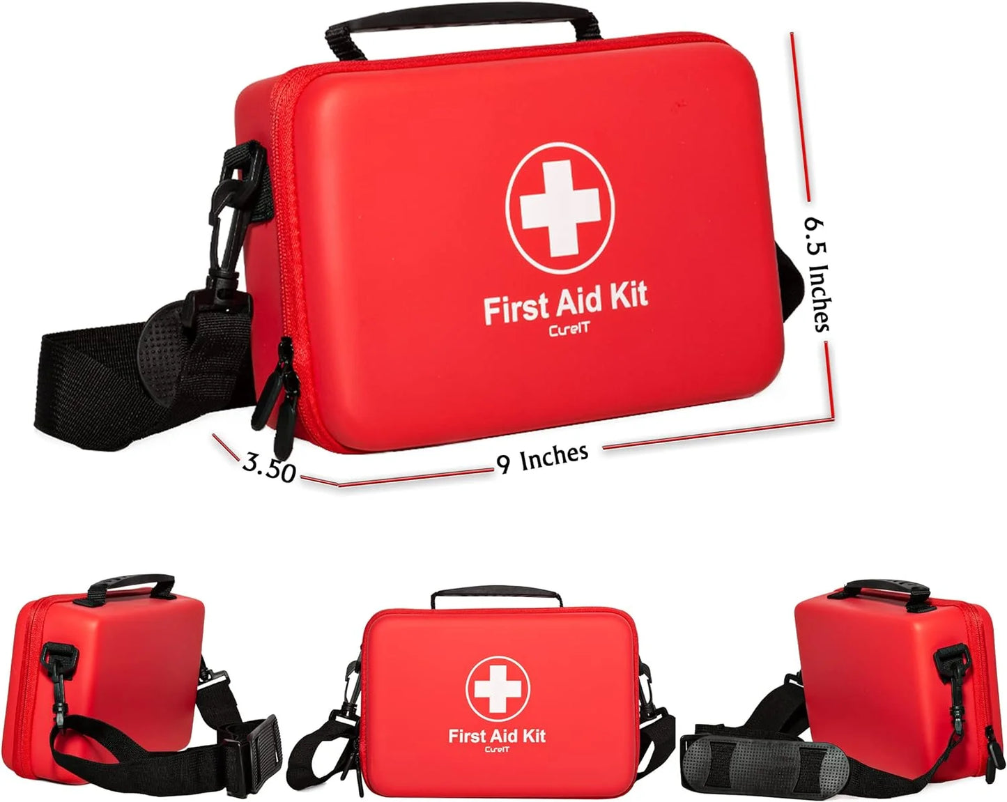 1. Durable EVA Hard Case First Aid Kit with Shoulder Strap for Emergency Preparedness
2. Adventure-Ready First Aid Kit for Travel, Outdoor Survival, and Emergency Medical Needs
3. Compact and Portable First Aid Kit with Tough EVA Design for Ultimate Protection