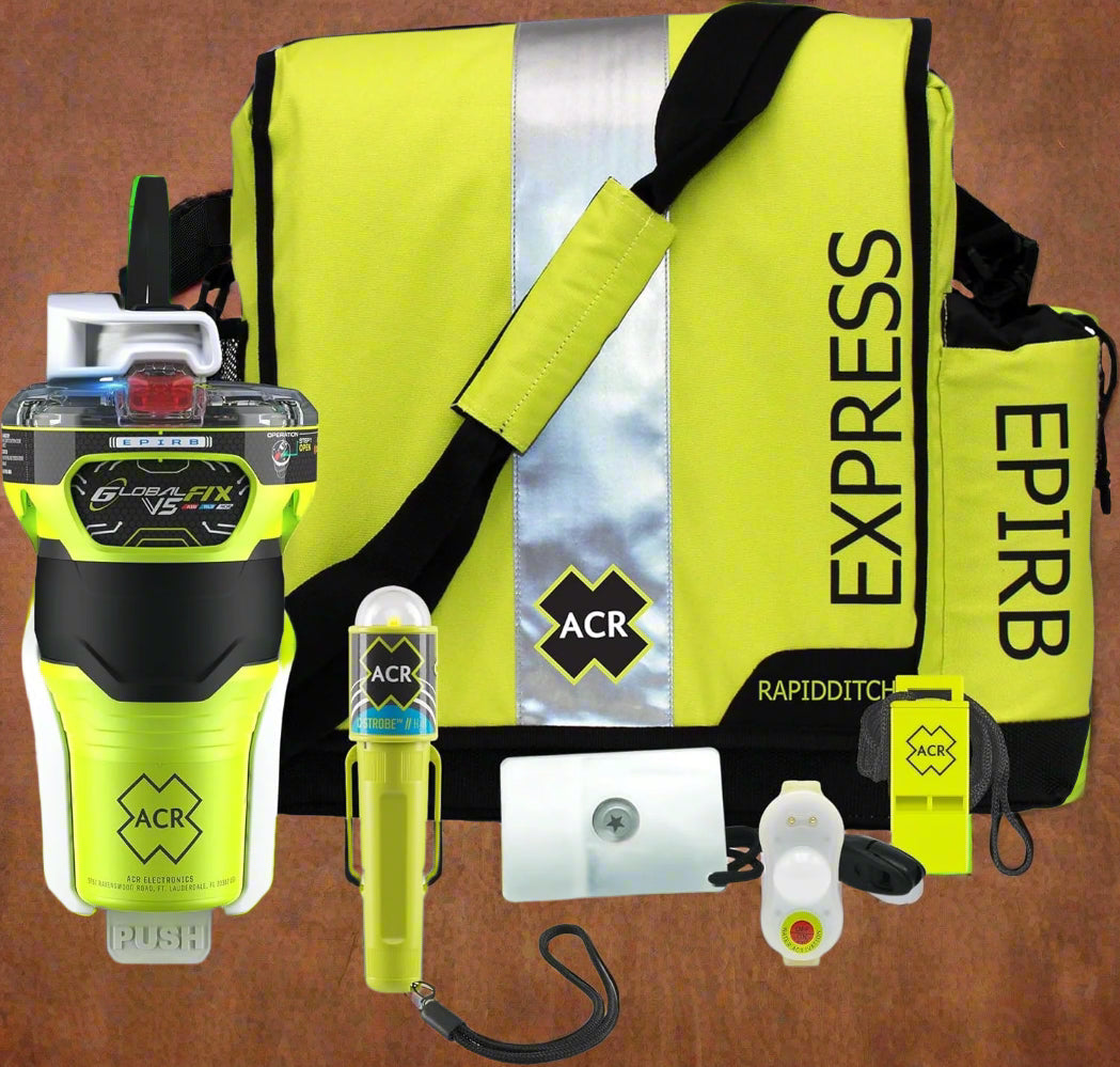ACR Globalfix V5 AIS EPIRB Survival Kit with Ditchbag, and Signaling - 2338.1