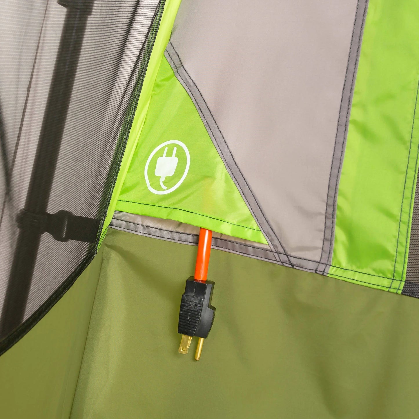 "9-Person Instant Cabin Tent with Screen Room - waterproof, easy setup, and perfect for family camping adventures."