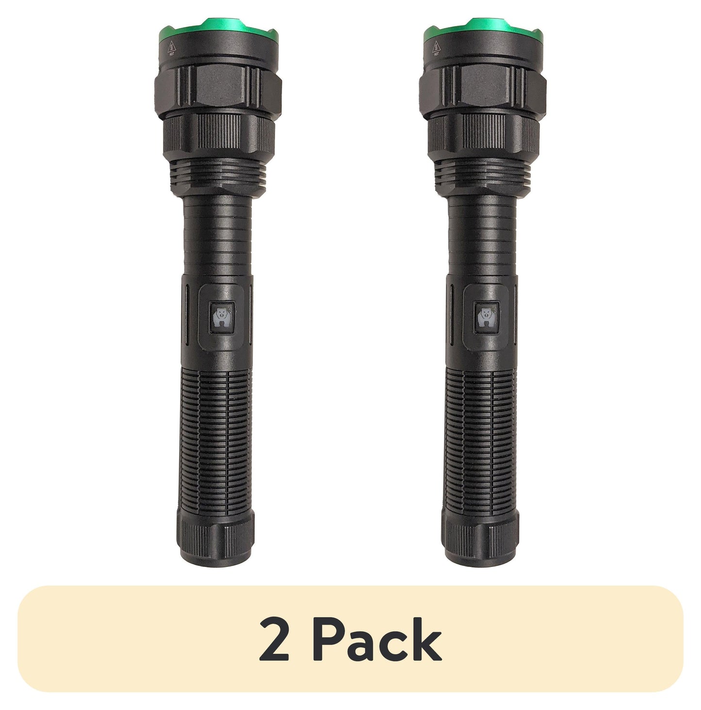 1-Mile Rechargeable Tactical Flashlight - 2 Pack, 1000 Lumens Ultra-Bright COB LED, Durable & Versatile