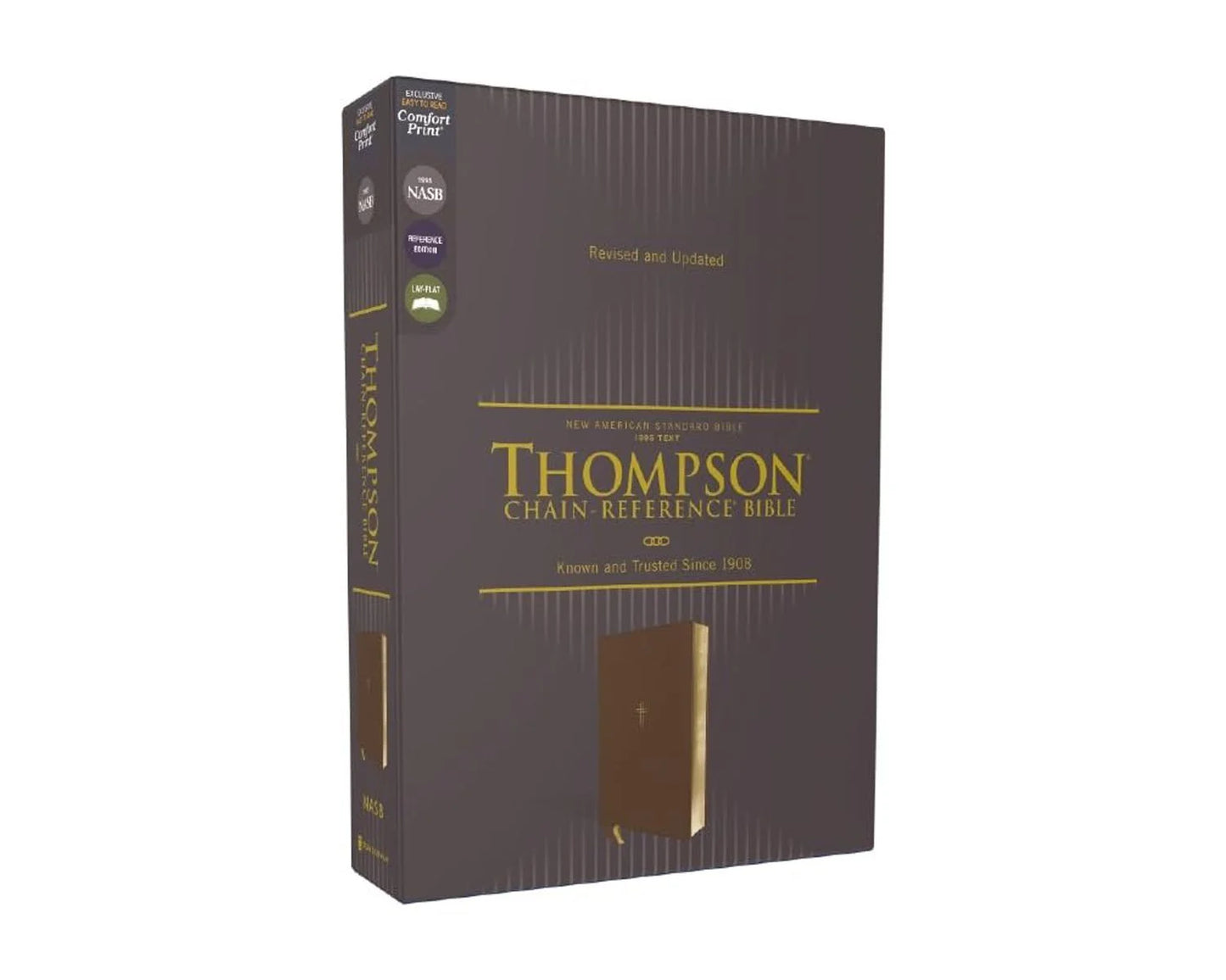 Thompson Chain-Reference Bible, Leathersoft Brown, 1995 Text, Red Letter, Comfort Print - Durable Hardcover Edition