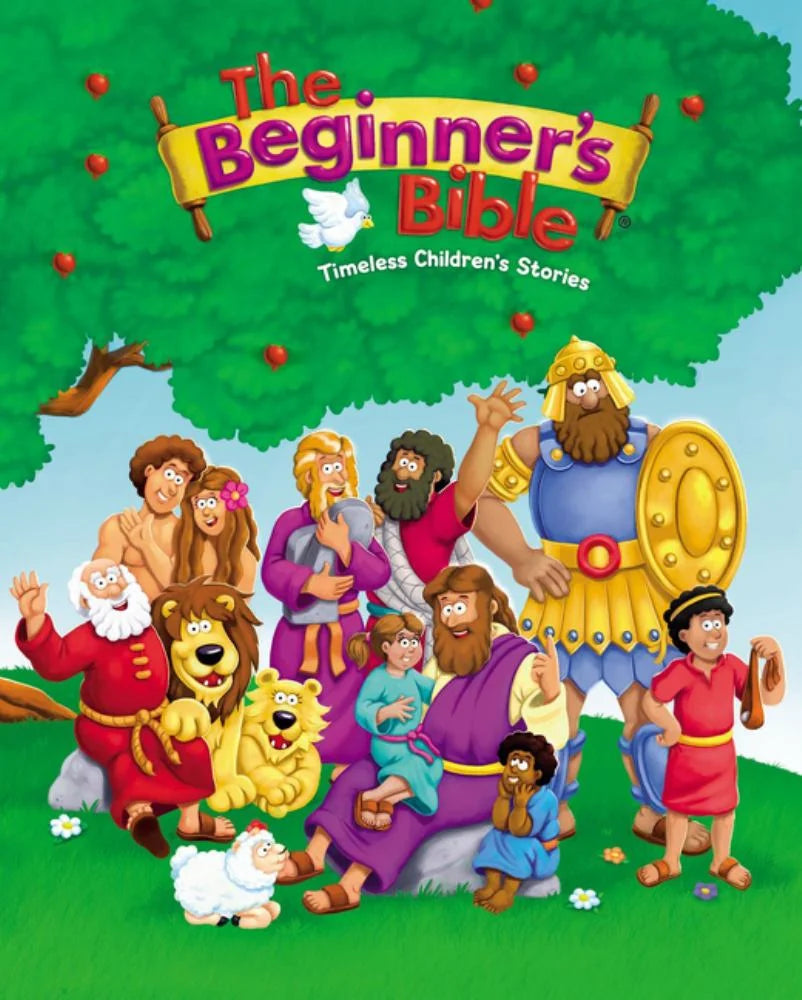 Image of The Beginner's Bible (Hardcover), featuring colorful illustrations and child-friendly content, perfect for young readers and families, displayed on a clean white background.