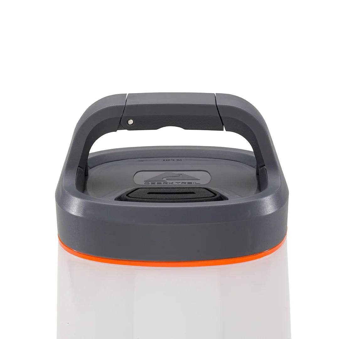 Image of the Ozark Trail 500 Lumen LED Lantern, featuring a durable design, 42-hour runtime, and multiple lighting modes, ideal for camping, hiking, and outdoor use, displayed on a clean white background.