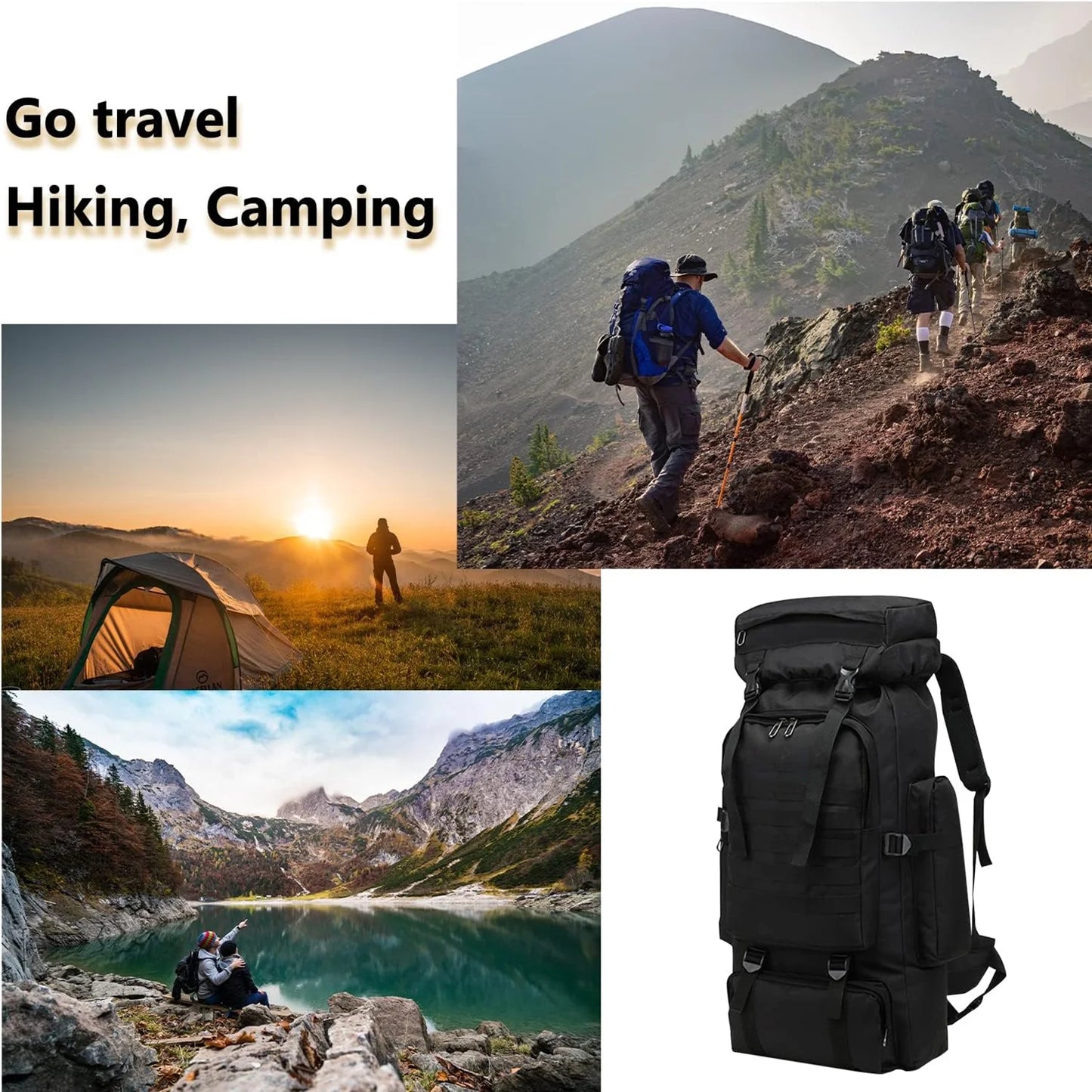 80L Waterproof Hiking Backpack - Ultimate Outdoor Camping Rucksack for Adventurers
