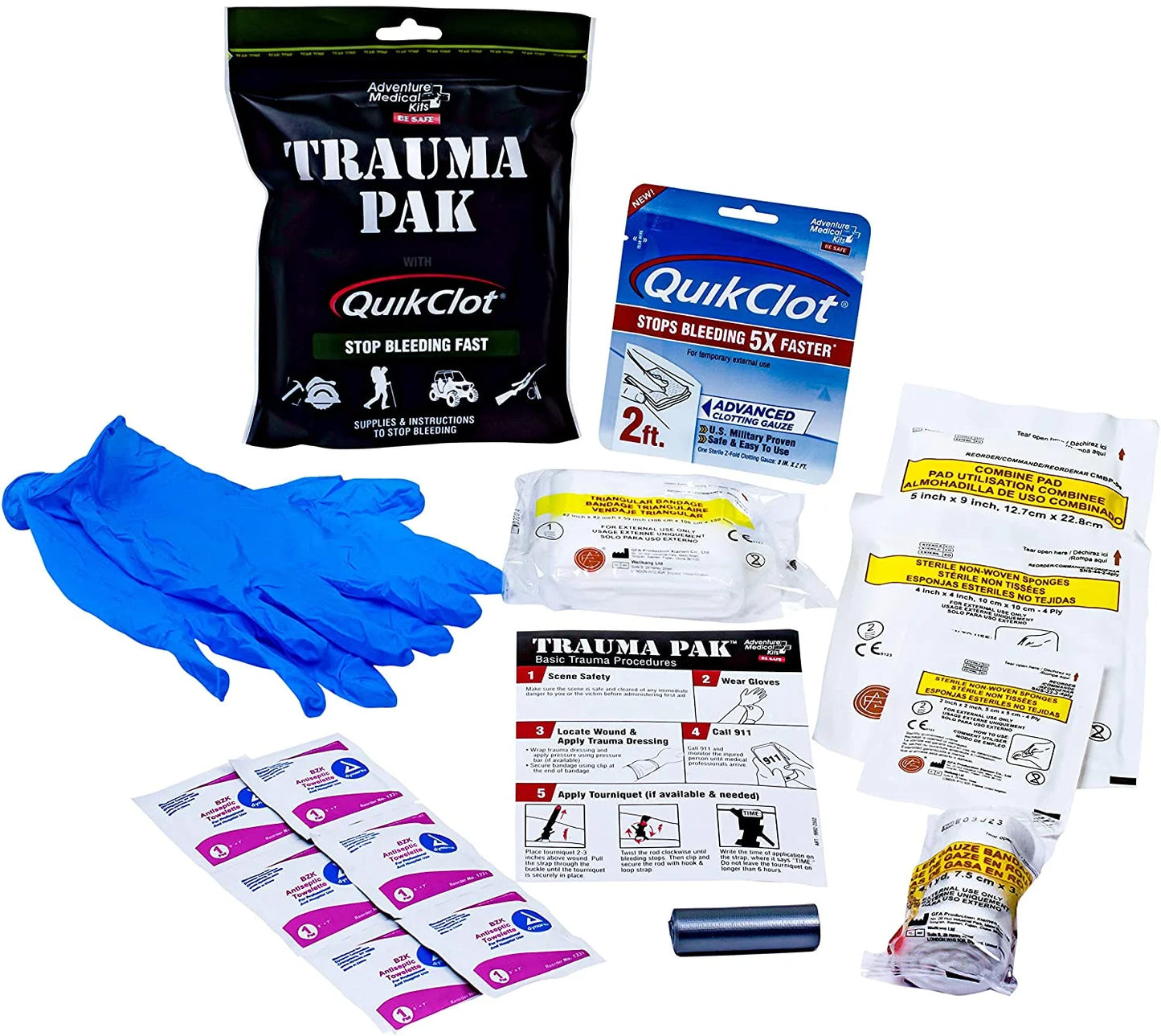 1. Adventure Medical Trauma Pak with QuikClot for Rapid Emergency Response
2. Compact First Aid Kit with Advanced Clotting Gauze for Outdoor Adventures
3. Lightweight and Portable Trauma Pak for Hiking, Camping, and Severe Injuries