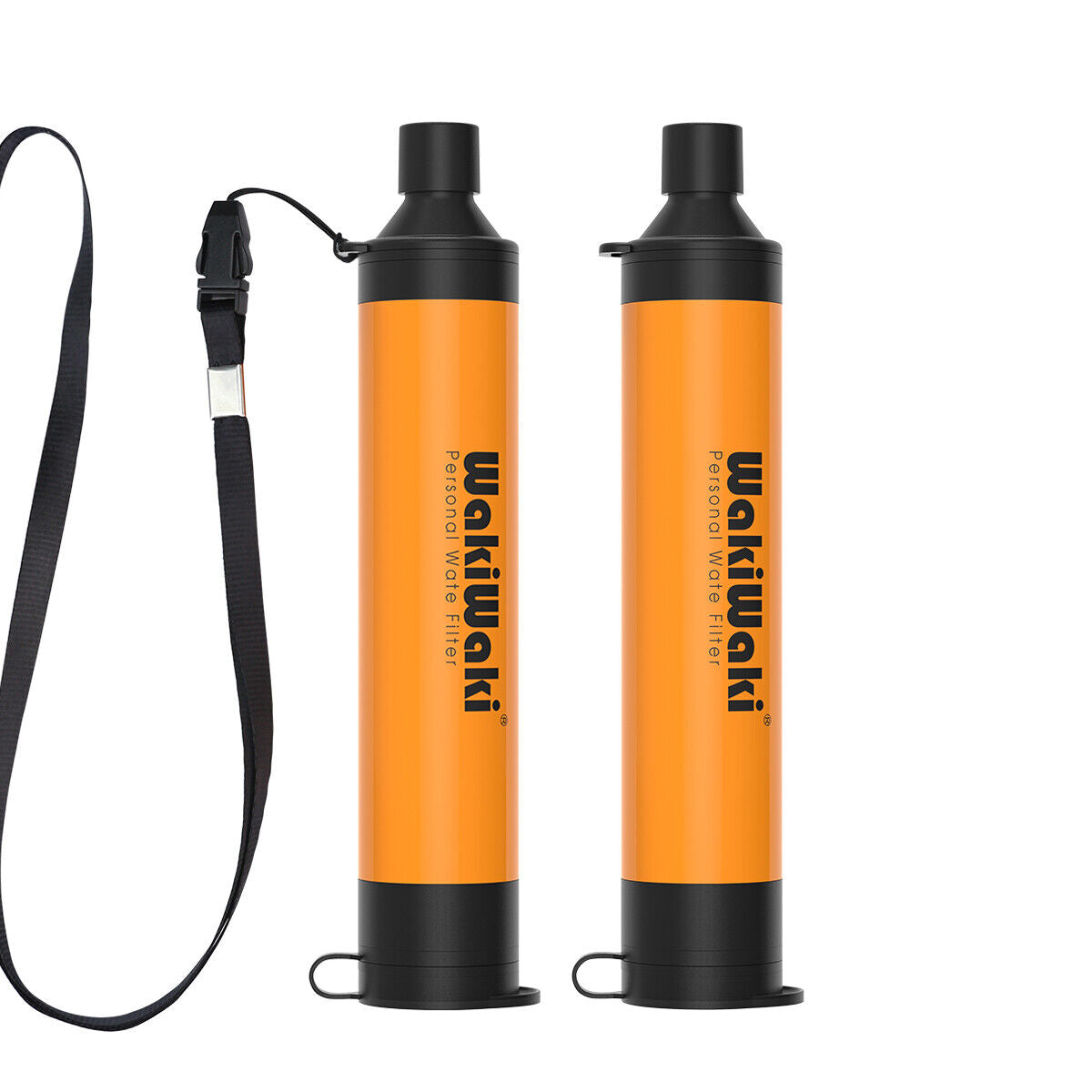 "Survival Water Straw 2-Pack - military-grade portable filtration system for camping and emergencies."