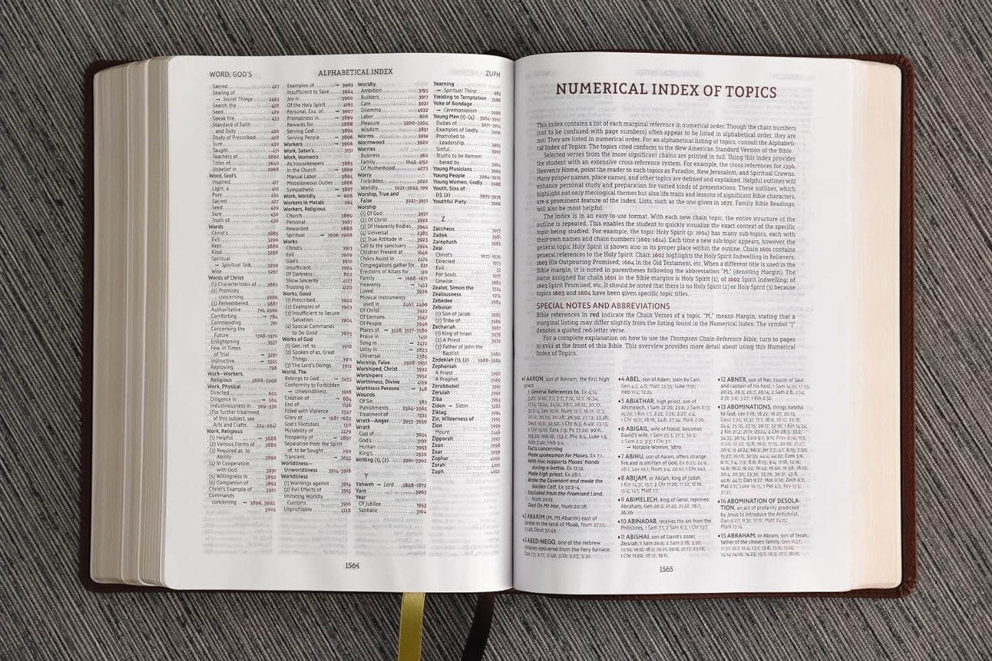 Thompson Chain-Reference Bible, Leathersoft Brown, 1995 Text, Red Letter, Comfort Print - Durable Hardcover Edition