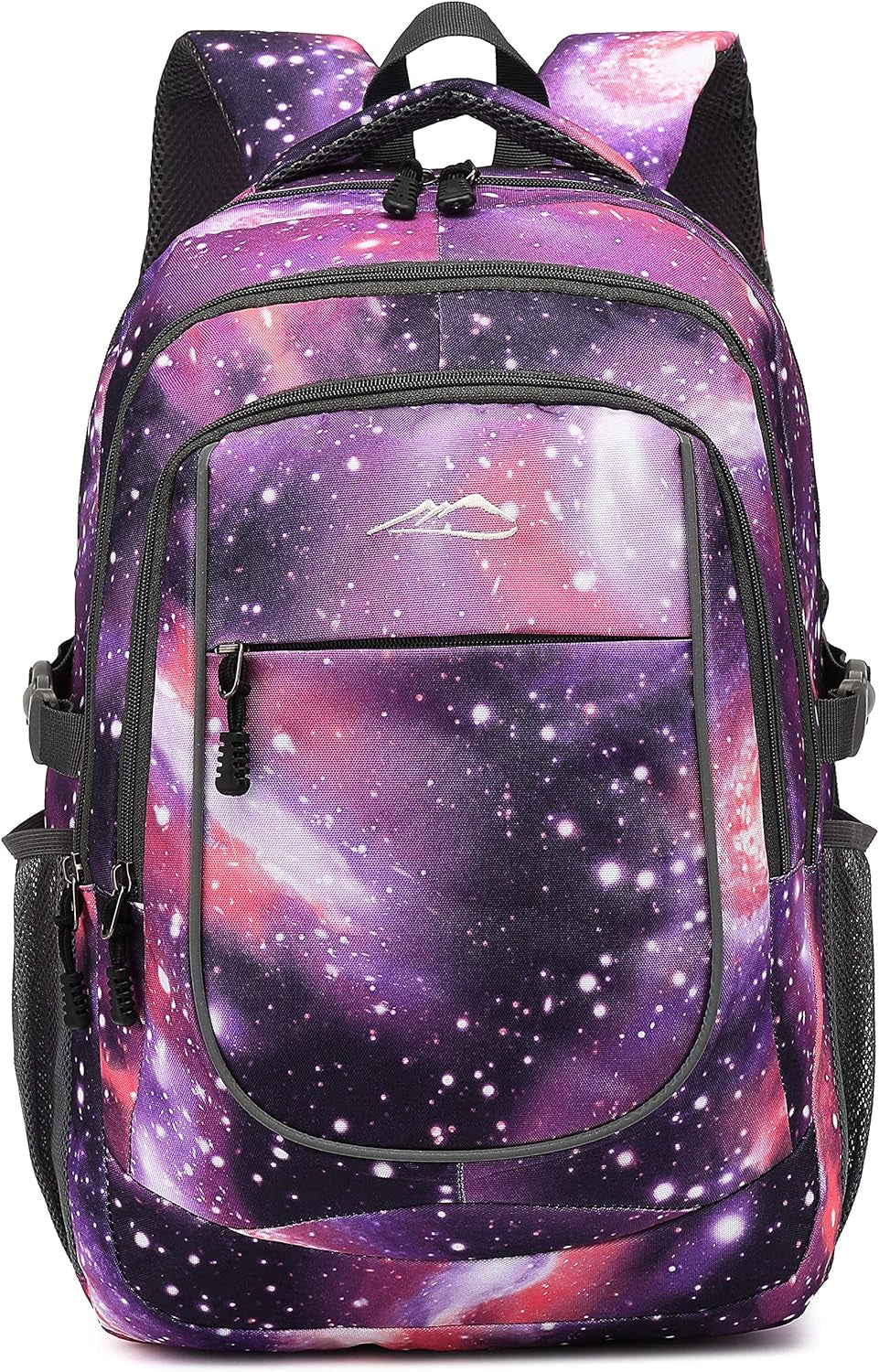 Proetrade Purple A Backpack - Stylish & Durable Bookbag for College, Travel & Hiking, Fits 15.6" Laptop, Multi-Compartment Design with Night Light & Reflective Details, Perfect Gift for Men & Women!