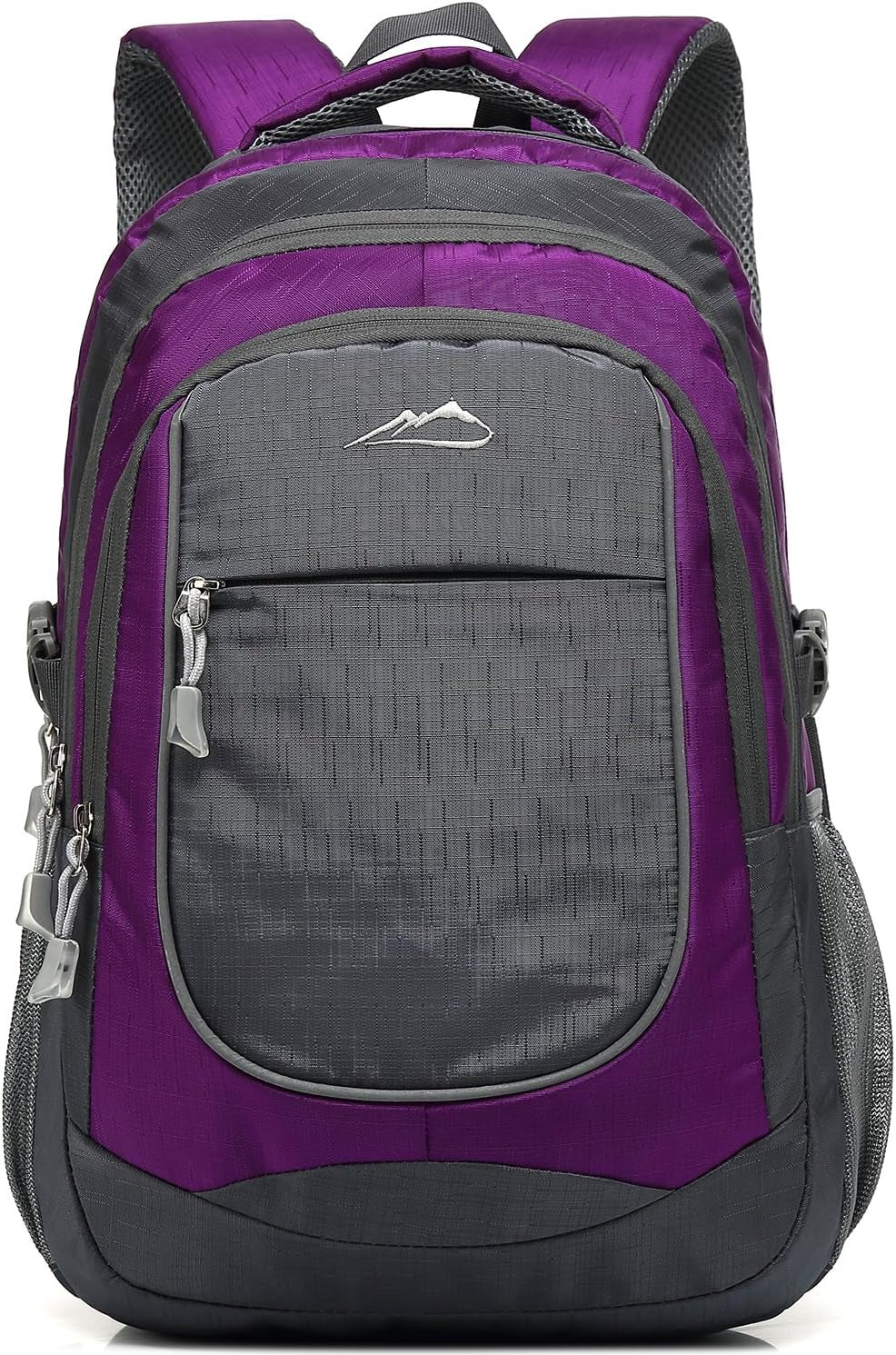 Proetrade Purple A Backpack - Stylish & Durable Bookbag for College, Travel & Hiking, Fits 15.6" Laptop, Multi-Compartment Design with Night Light & Reflective Details, Perfect Gift for Men & Women!