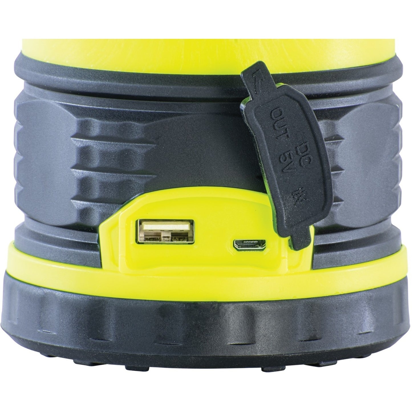 Image of the Dorcy 1800 Lumens Portable Camping Lantern featuring high brightness, multiple light modes, and a USB charging port, ideal for outdoor adventures and emergency preparedness, displayed on a clean white background.