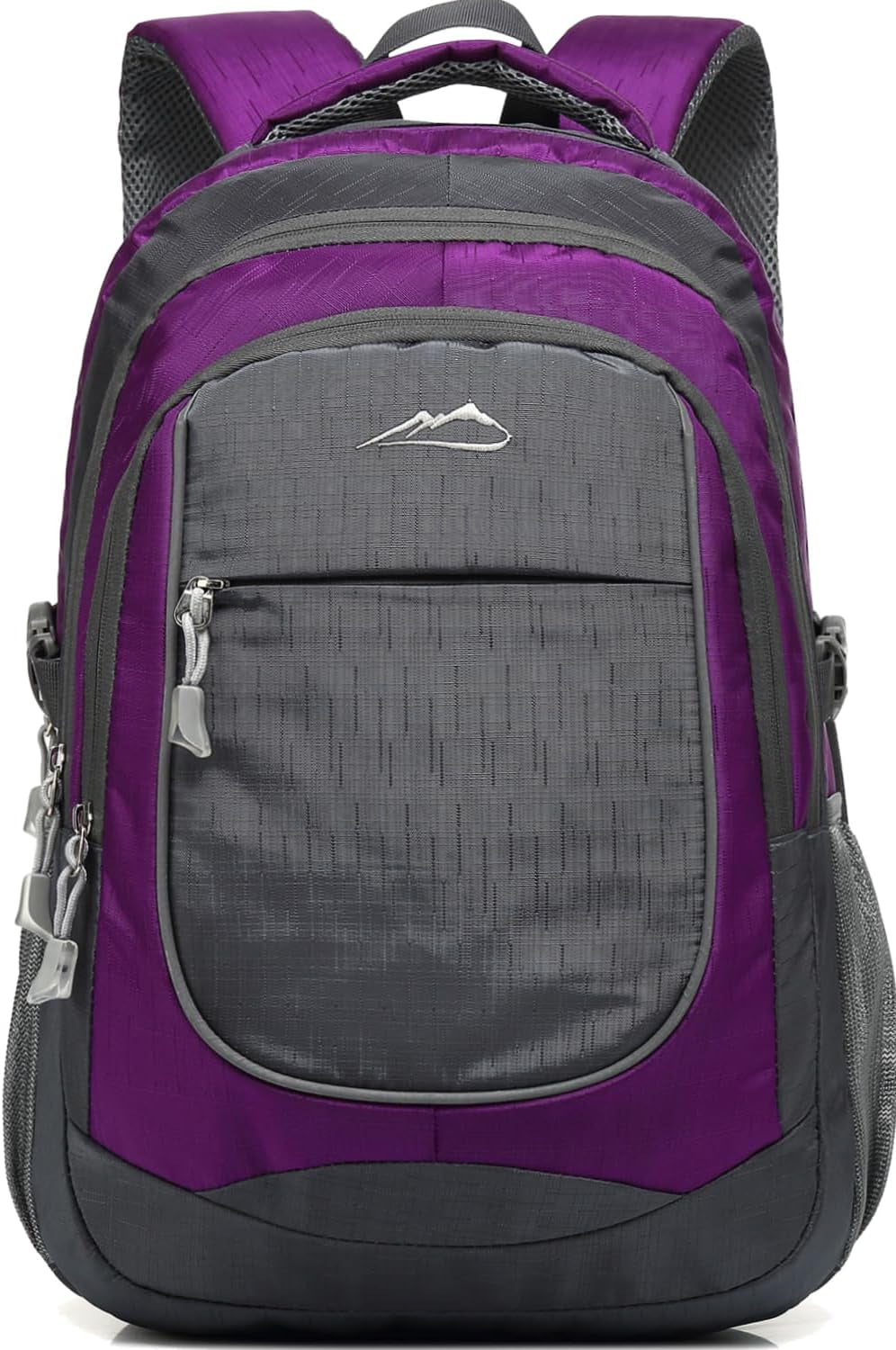 Proetrade Purple A Backpack - Stylish & Durable Bookbag for College, Travel & Hiking, Fits 15.6" Laptop, Multi-Compartment Design with Night Light & Reflective Details, Perfect Gift for Men & Women!