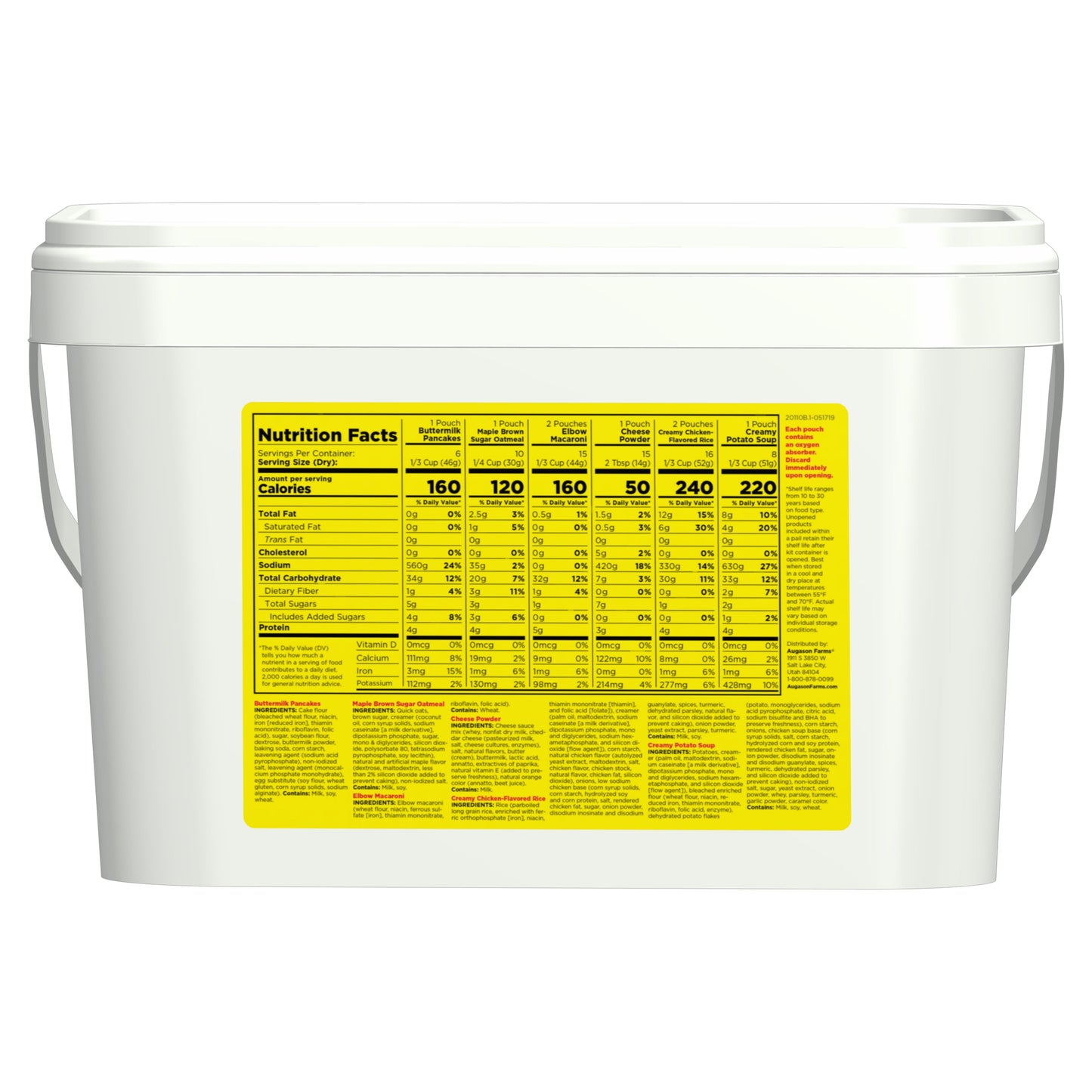 48-Hour Emergency Food Supply for 4 People - 3 Pack (95 Oz Total)
