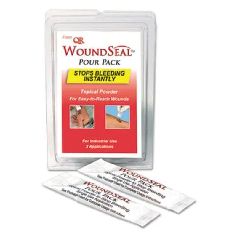 Professional Blood Clotting Agent (2-Pack) for Emergency First Aid, Quick-Pour Packs