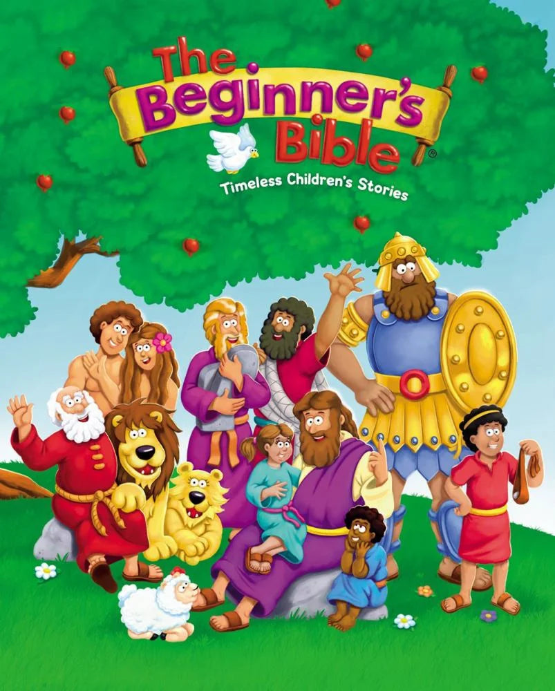 Image of The Beginner's Bible (Hardcover), featuring colorful illustrations and child-friendly content, perfect for young readers and families, displayed on a clean white background.