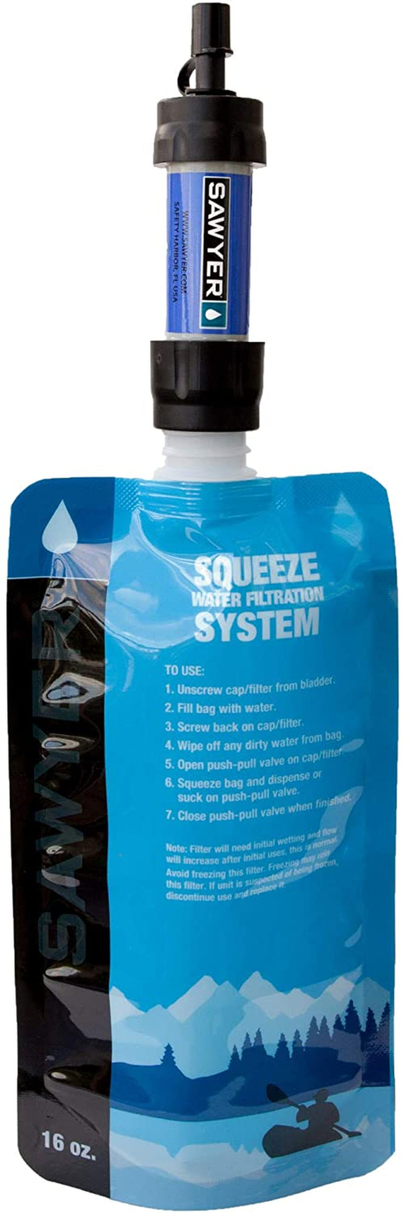 **Alt Text:**
Portable water filtration system, 4-pack. Lightweight, compact, and reliable for emergency preparedness, camping, and outdoor adventures.