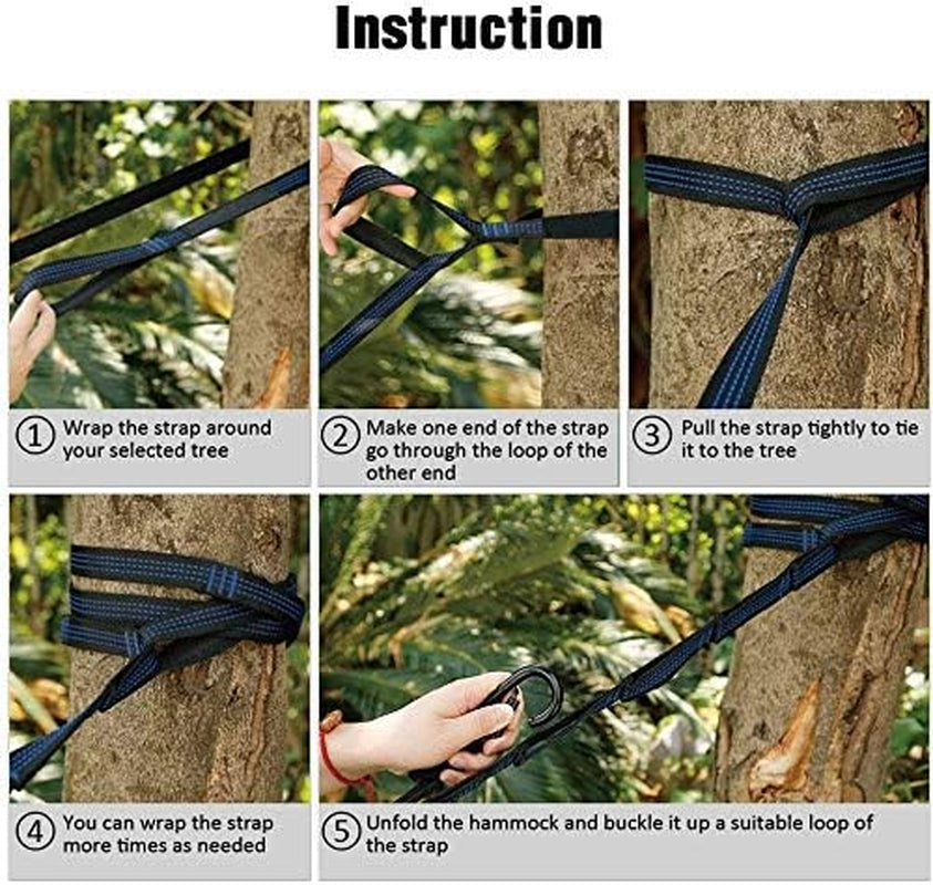 Ultra-Light Camping Hammock with Mosquito Net & Rain Fly - Perfect for Hiking, Backpacking, & Outdoor Adventures!