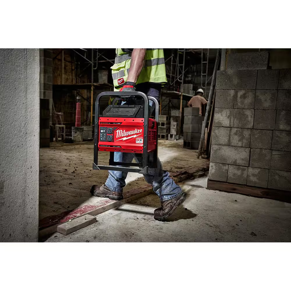 Powerful MX FUEL 3600W/1800W Portable Battery Generator with 3 XC Batteries - Push Start Convenience!