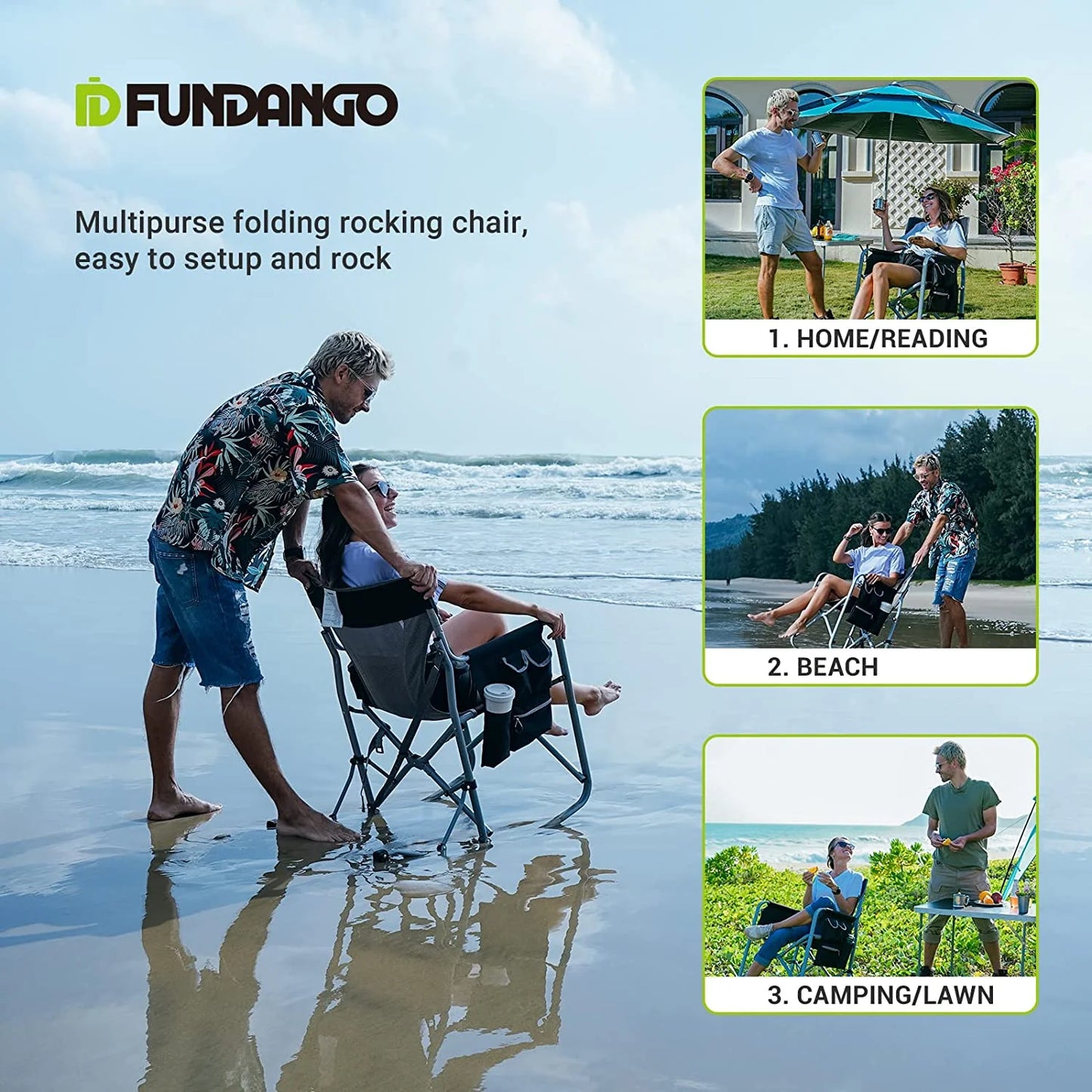 Image of the Emergency Camp Chair featuring a 300lb capacity, ergonomic design, and folding portability, ideal for camping, emergency kits, and outdoor adventures, displayed on a clean white background.
