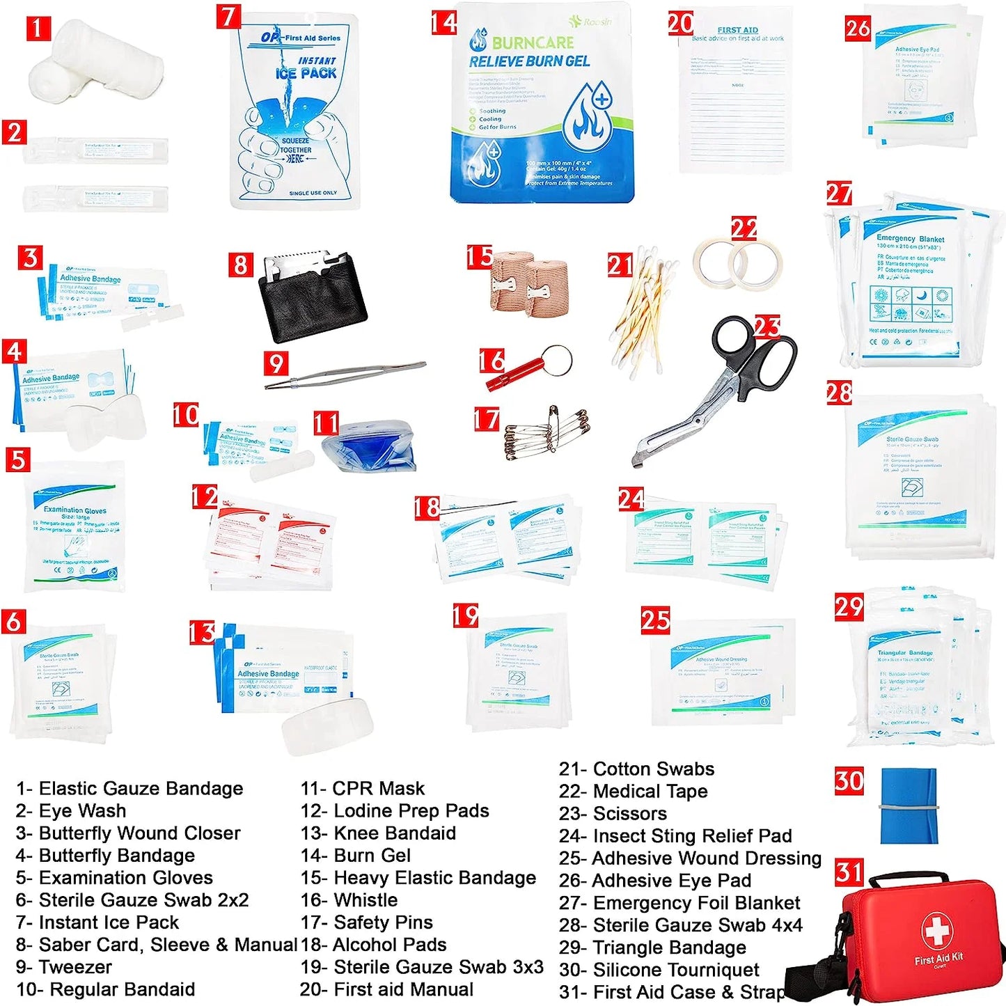1. Durable EVA Hard Case First Aid Kit with Shoulder Strap for Emergency Preparedness
2. Adventure-Ready First Aid Kit for Travel, Outdoor Survival, and Emergency Medical Needs
3. Compact and Portable First Aid Kit with Tough EVA Design for Ultimate Protection