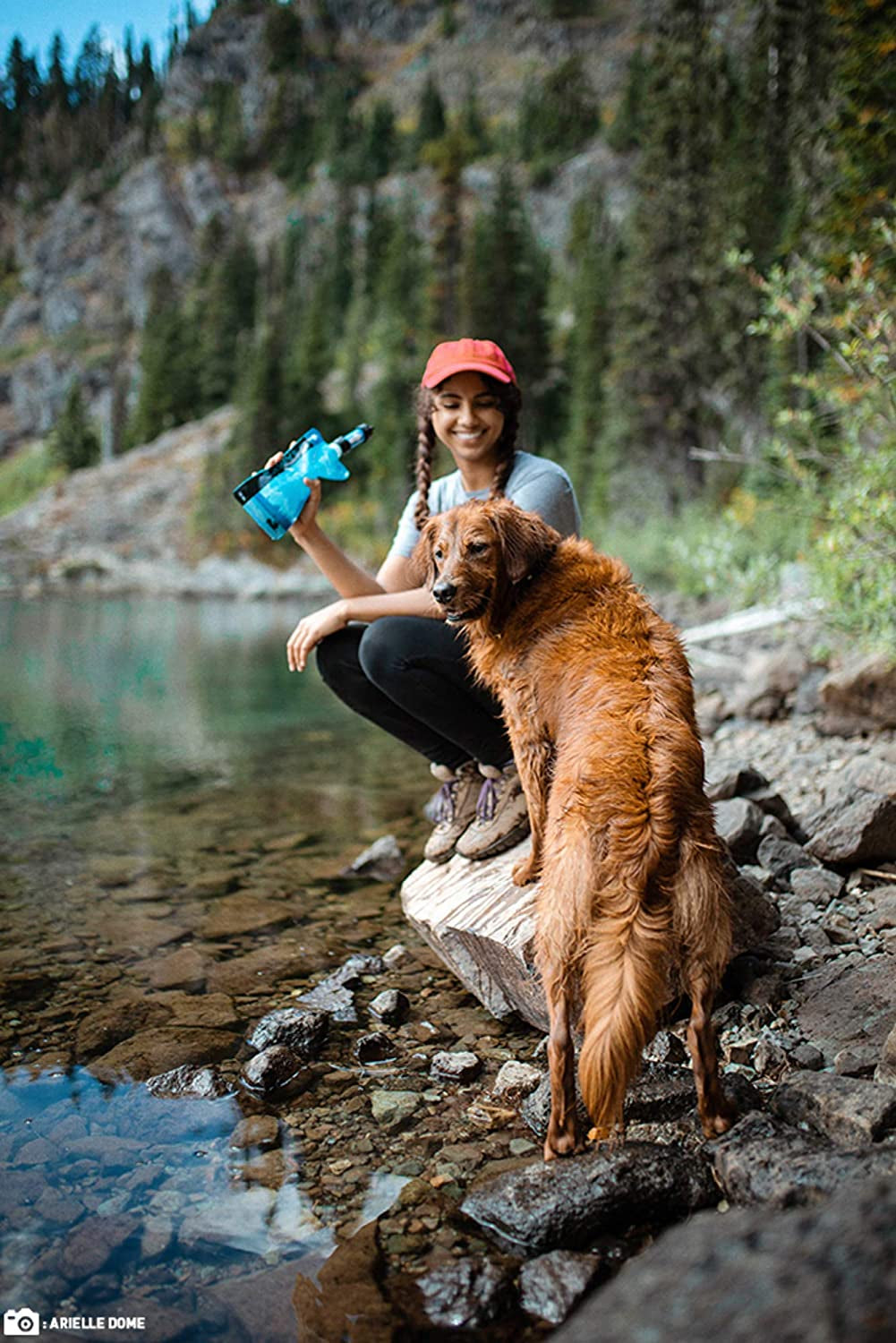 **Alt Text:**
Portable water filtration system, 4-pack. Lightweight, compact, and reliable for emergency preparedness, camping, and outdoor adventures.