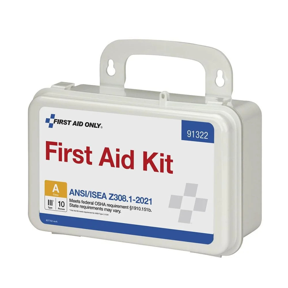 1. OSHA-Compliant Compact First Aid Kit for Emergency Preparedness - Portable Design
2. 10-Person Emergency Medical Kit for Workplace, Home, and Outdoor Safety
3. Durable Type III Case for First Aid Supplies - Lightweight and Organized