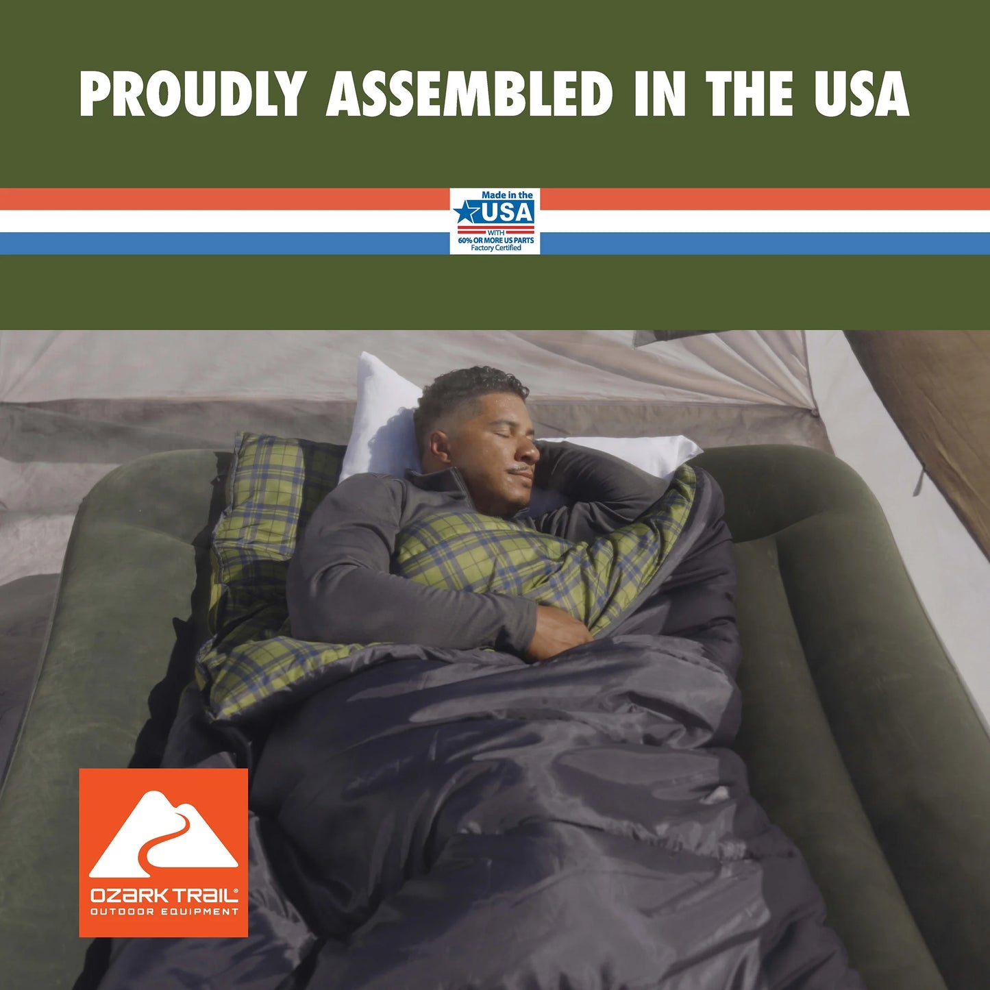 Stay Cozy with the 30F Oversized Cool Weather Sleeping Bag - 2 Pack Gray!