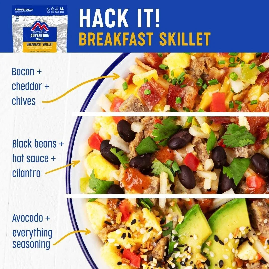 Ultimate Survival Breakfast Skillet - 6 Pouches of Emergency Food with 30-Year Shelf Life & Gluten Free!
