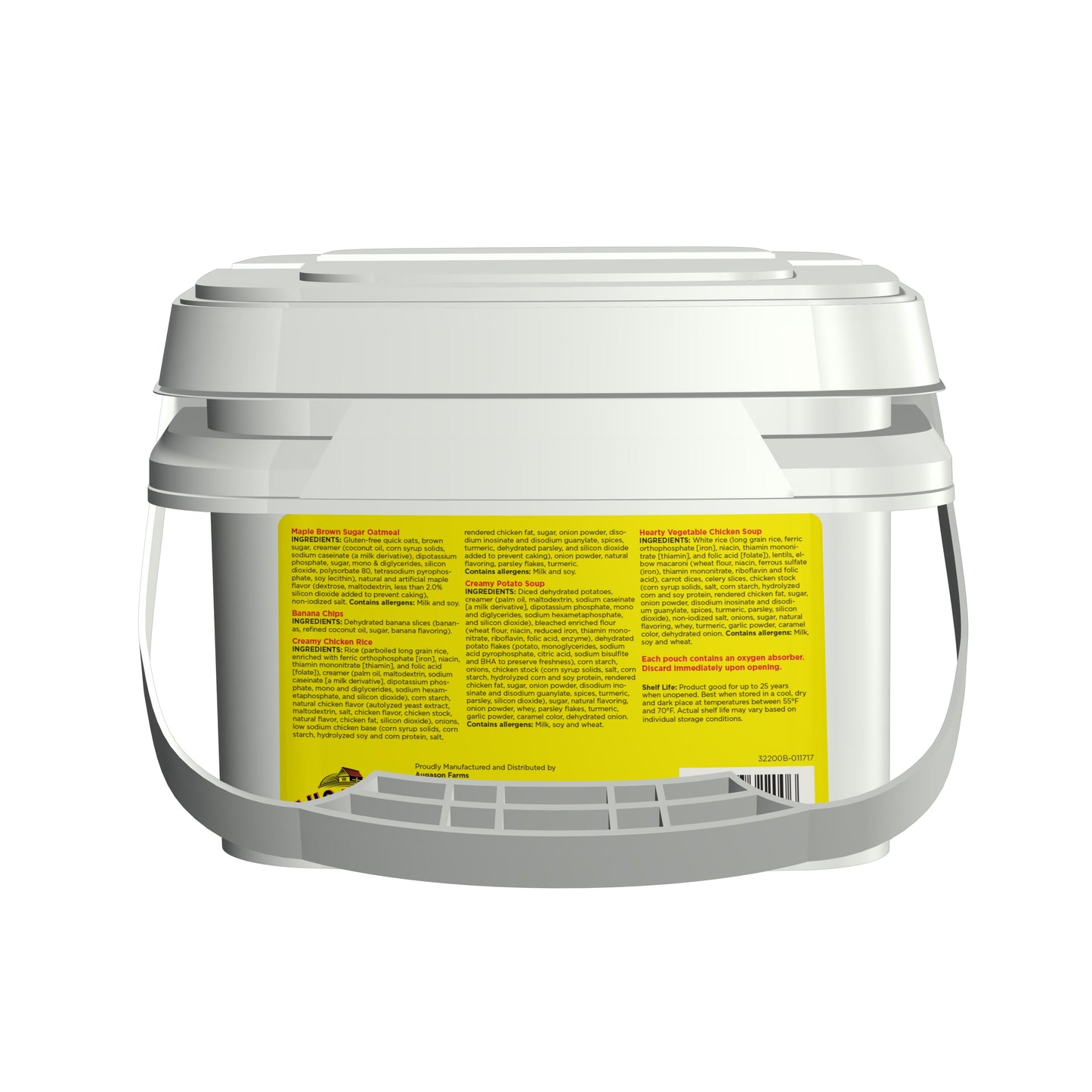 3-day emergency food supply kit with a 5-year shelf life. Prepackaged servings for easy storage, perfect for survival, camping, and emergency preparedness.