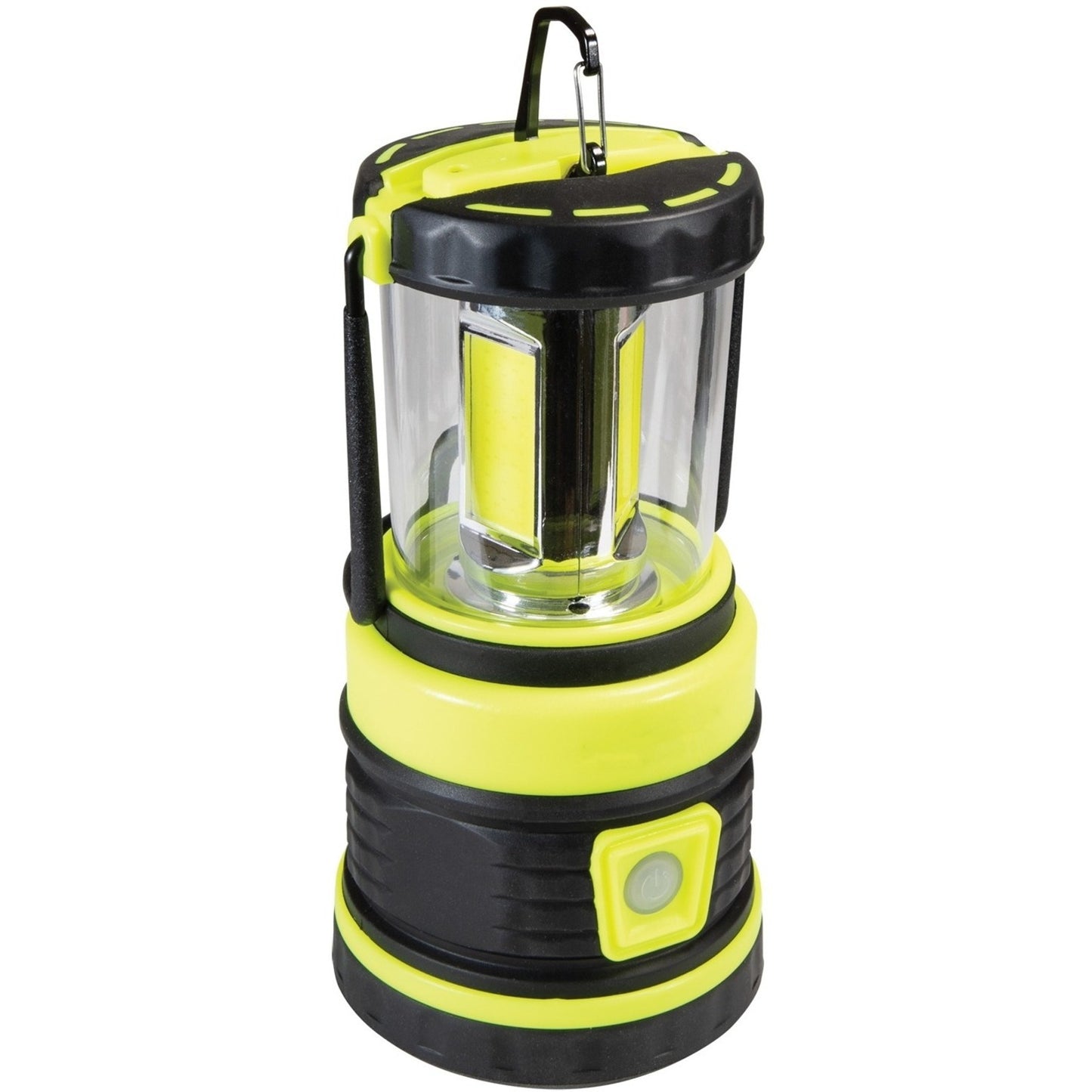 Image of the Dorcy 1800 Lumens Portable Camping Lantern featuring high brightness, multiple light modes, and a USB charging port, ideal for outdoor adventures and emergency preparedness, displayed on a clean white background.