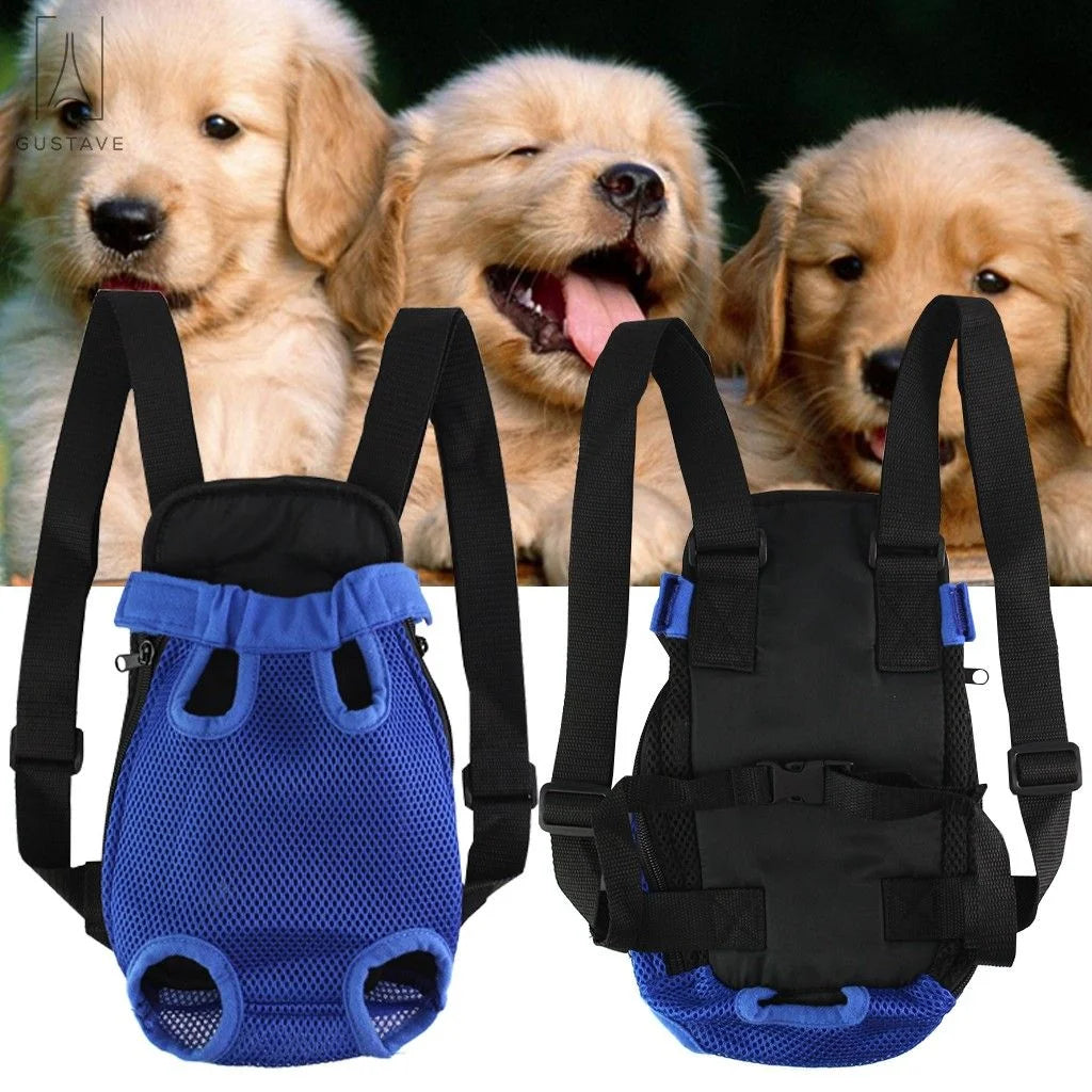 Pink pet carrier backpack with breathable mesh, adjustable straps, and lightweight design, ideal for small to medium-sized pets.