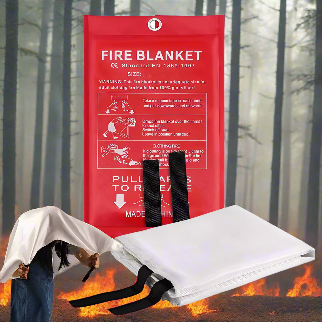 Fire Blanket Fire Blankets to Smother a Kitchen Fire 1X1M Fire Retardant Blanket Fire Suppression Blanket for Camping Grill Car