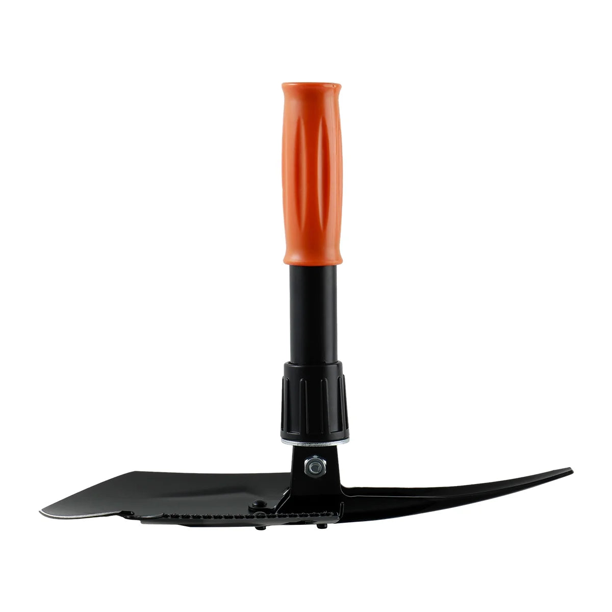 Image of a Survival Kit with a 15.35" high-carbon steel folding shovel, featuring a compact design, multi-tool functionality, and a durable hard case, ideal for emergency preparedness and outdoor use, displayed on a clean white background.