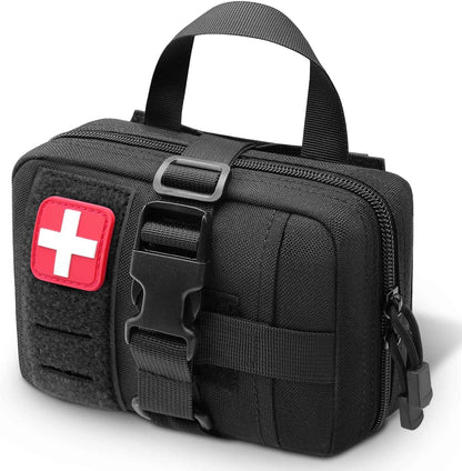 Tactical Upgrade Molle Rip-Away IFAK Pouch – Compact Medical Utility First Aid Kit for EMTs and Outdoor Adventures