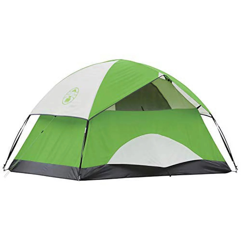 Sundome 4-Person Dome Camping Tent, 1 Room, Green