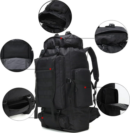 Ultimate 70L/100L Hiking Backpack for Men - Military-Grade Molle Rucksack, Ideal for 3-Day Camping & Climbing Adventures
