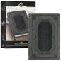 Super Giant Print KJV Holy Bible - Red Letter Edition with Thumb Index & Ribbon Marker, Faux Leather, Gray/Black
