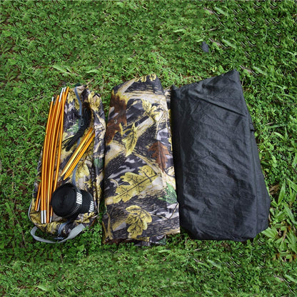 Image of the Camping Hammock with Mosquito Net & Rain Fly, featuring a durable design, heavy-duty capacity, and integrated protection, ideal for camping, hiking, and outdoor adventures, displayed on a clean white background.
