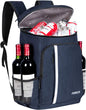 FORICH Lightweight Waterproof Backpack Cooler - Insulated, Leakproof Soft Cooler for Work, Beach, Picnics, Camping & Hiking - Holds 30 Cans