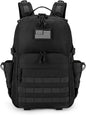 40L Waterproof Outdoor Camping Backpack – Versatile Hiking Day Pack with Bottle Holder for Men and Women, Perfect for Travel and Everyday Use, Black