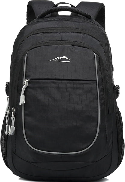 Proetrade Purple A Backpack - Stylish & Durable Bookbag for College, Travel & Hiking, Fits 15.6" Laptop, Multi-Compartment Design with Night Light & Reflective Details, Perfect Gift for Men & Women!