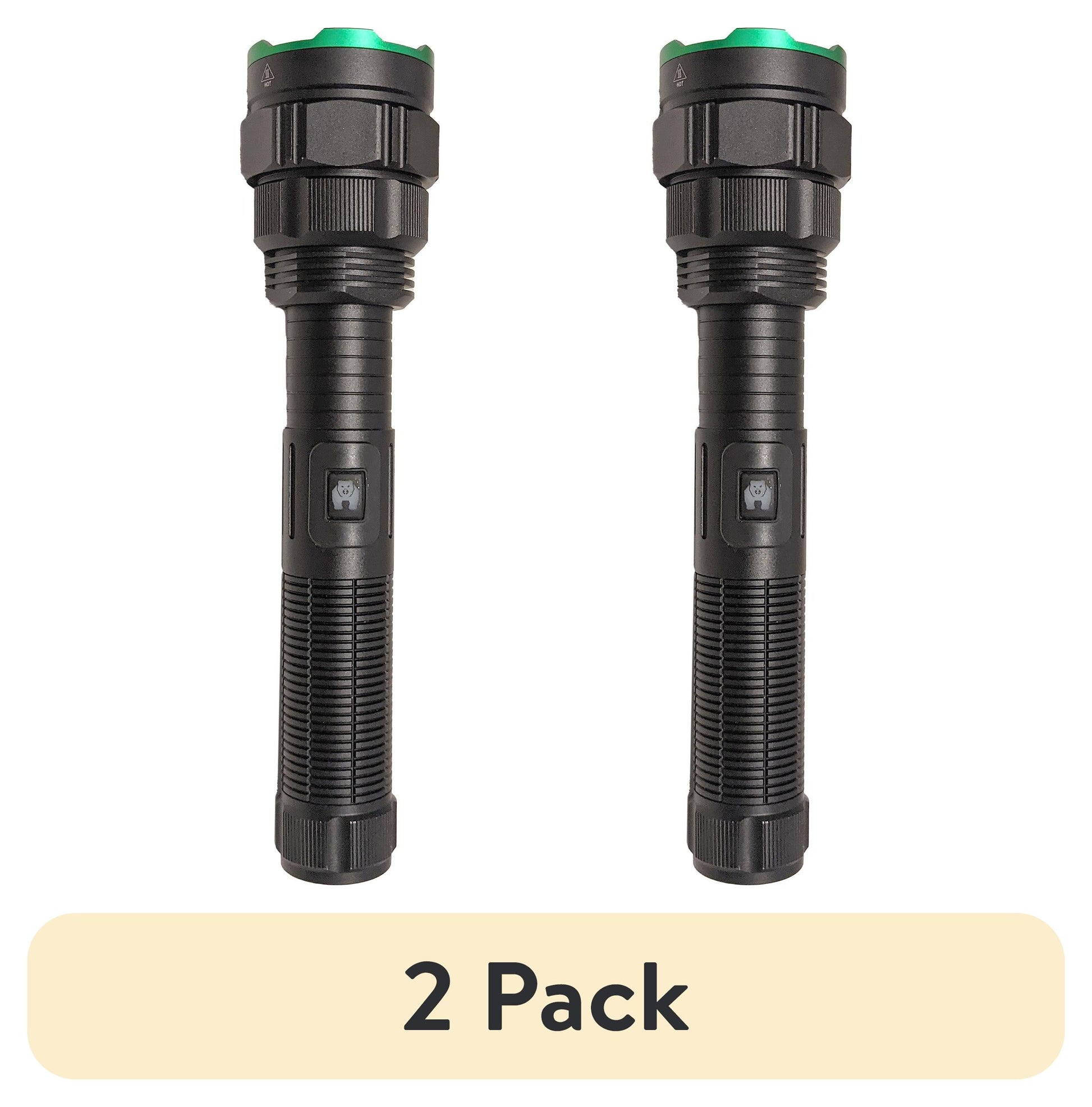 1-Mile Rechargeable Tactical Flashlight - 2 Pack, 1000 Lumens Ultra-Bright COB LED, Durable & Versatile