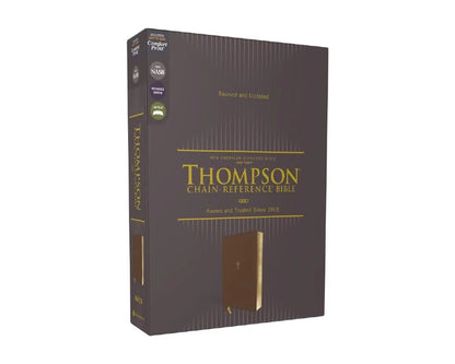 Thompson Chain-Reference Bible, Leathersoft Brown, 1995 Text, Red Letter, Comfort Print - Durable Hardcover Edition