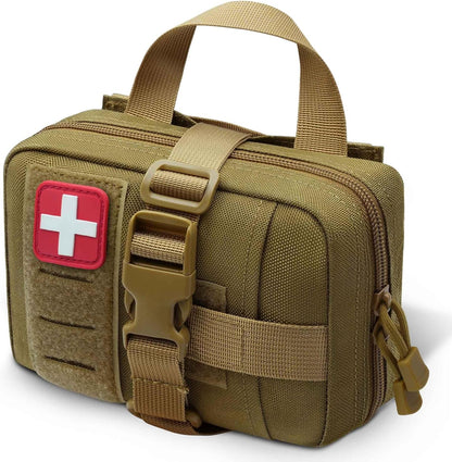 Tactical Upgrade Molle Rip-Away IFAK Pouch – Compact Medical Utility First Aid Kit for EMTs and Outdoor Adventures