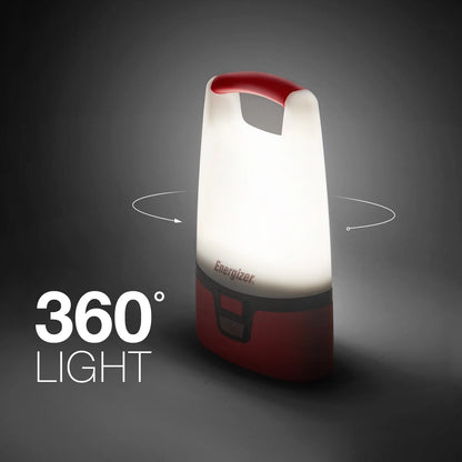 Image of the 1200 Lumens Red LED USB Lantern featuring durable construction, USB charging, and bright 360° illumination, ideal for camping, emergencies, and outdoor use, displayed on a clean white background.
