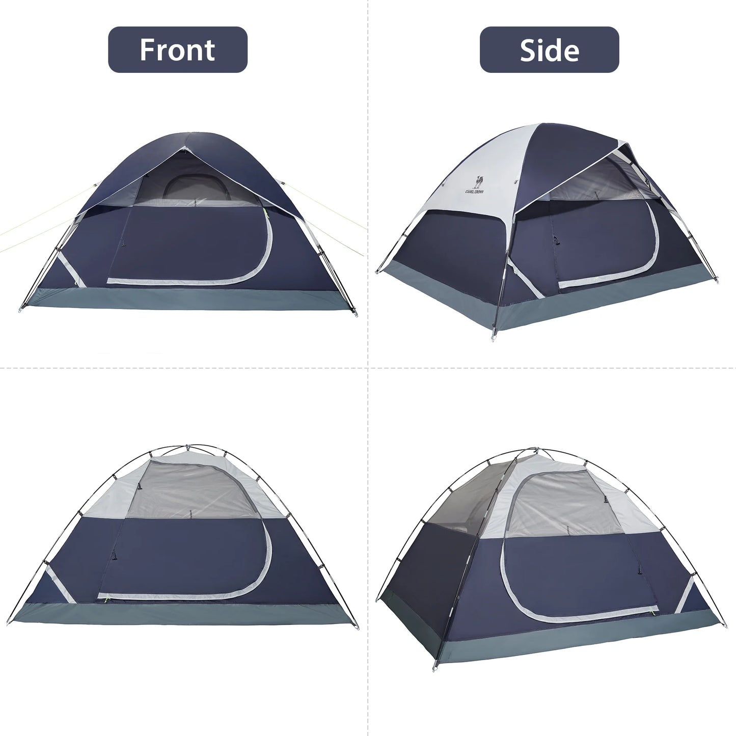 "5-6 Person Dome Tent - waterproof, easy setup, and spacious design for outdoor adventures."
