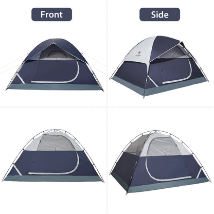 "5-6 Person Dome Tent - waterproof, easy setup, and spacious design for outdoor adventures."
