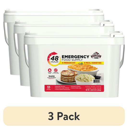 48-Hour Emergency Food Supply for 4 People - 3 Pack (95 Oz Total)