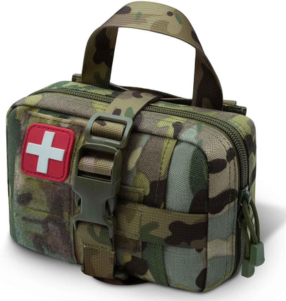 Tactical Upgrade Molle Rip-Away IFAK Pouch – Compact Medical Utility First Aid Kit for EMTs and Outdoor Adventures