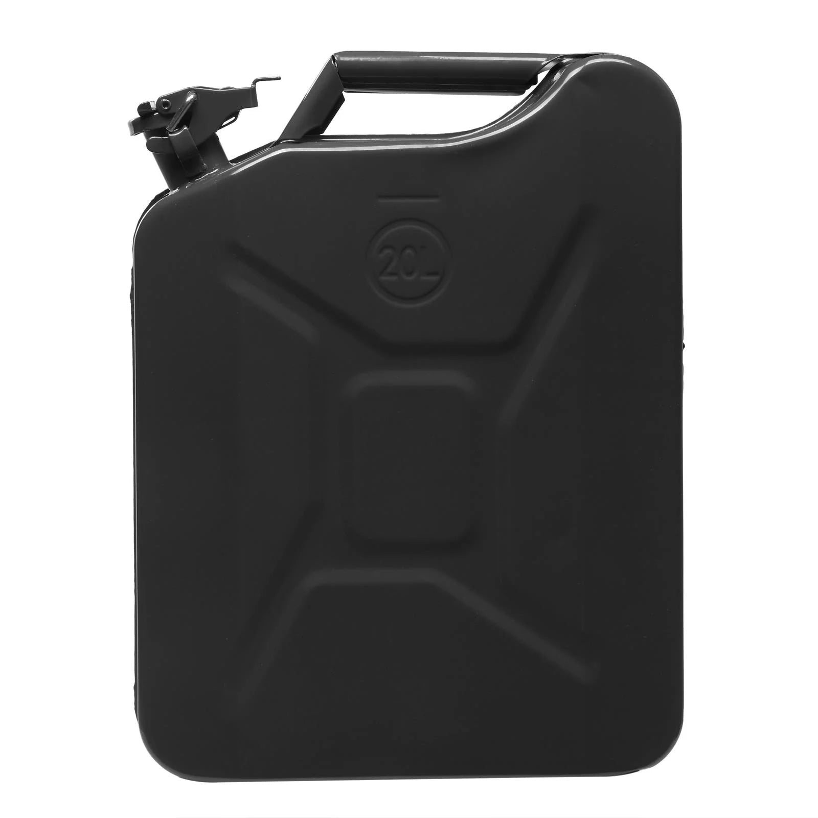 Portable  20L 5Gal Capacity, Emergency Backup Fuel Container, Black, US Standard